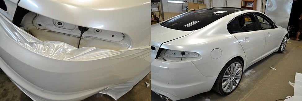 Оклейка авто белый перламутр